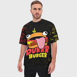 Футболка оверсайз мужская Fortnite Durrr Burger, цвет: 3D-принт — фото 2