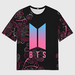 Мужская футболка оверсайз BTS