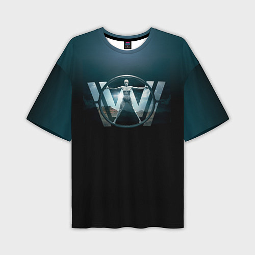 Мужская футболка оверсайз Westworld Logo / 3D-принт – фото 1