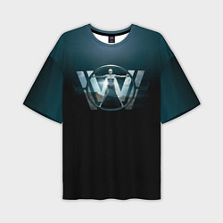 Мужская футболка оверсайз Westworld Logo