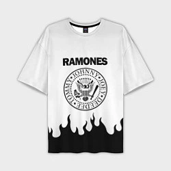 Мужская футболка оверсайз RAMONES