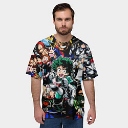 Футболка оверсайз мужская Моя геройская академия, цвет: 3D-принт — фото 2