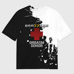Футболка оверсайз мужская Brazzers orgasm donor, цвет: 3D-принт