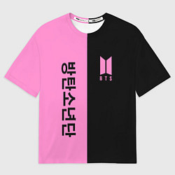 Футболка оверсайз мужская BTS, цвет: 3D-принт