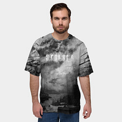 Футболка оверсайз мужская STALKER, цвет: 3D-принт — фото 2