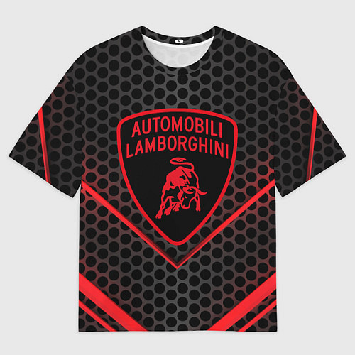 Мужская футболка оверсайз Lamborghini / 3D-принт – фото 1
