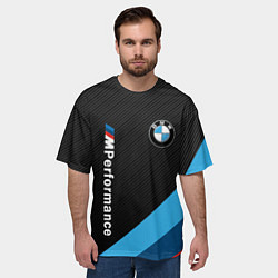 Футболка оверсайз мужская BMW M PERFORMANCE, цвет: 3D-принт — фото 2