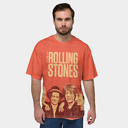 Футболка оверсайз мужская The Rolling Stones, цвет: 3D-принт — фото 2