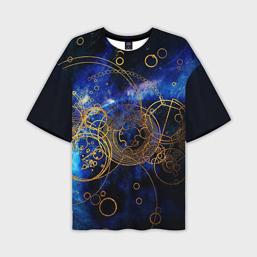 Мужская футболка оверсайз Space Geometry / 3D-принт – фото 1