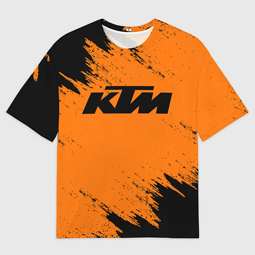 Мужская футболка оверсайз KTM / 3D-принт – фото 1