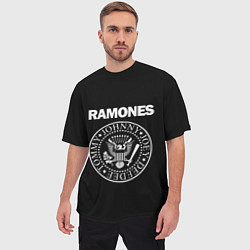 Футболка оверсайз мужская RAMONES, цвет: 3D-принт — фото 2