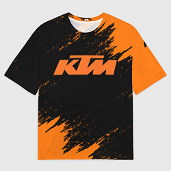 Футболка оверсайз мужская KTM, цвет: 3D-принт
