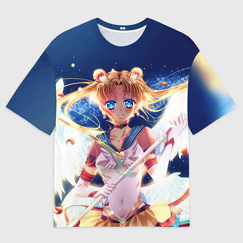 Мужская футболка оверсайз SAILOR MOON / 3D-принт – фото 1