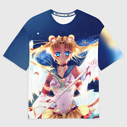 Футболка оверсайз мужская SAILOR MOON, цвет: 3D-принт
