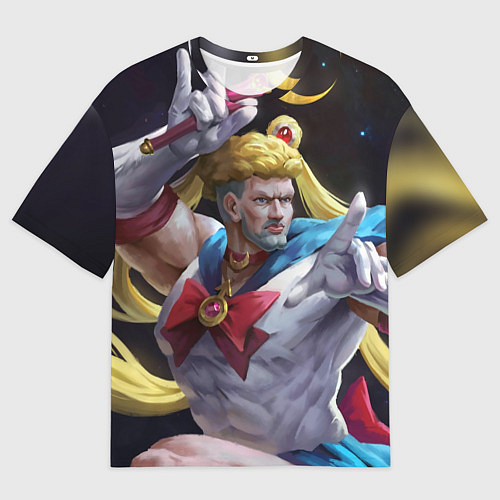 Мужская футболка оверсайз Сейлор Панч / 3D-принт – фото 1