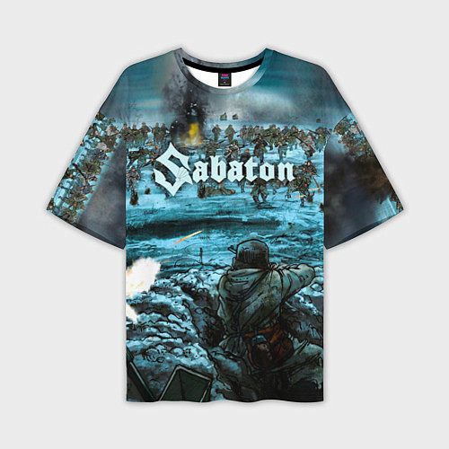 Мужская футболка оверсайз Sabaton / 3D-принт – фото 1