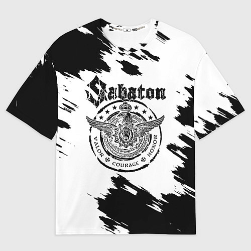 Мужская футболка оверсайз Sabaton / 3D-принт – фото 1