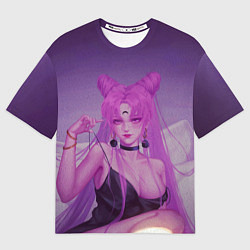 Футболка оверсайз мужская PINK HEAR, цвет: 3D-принт