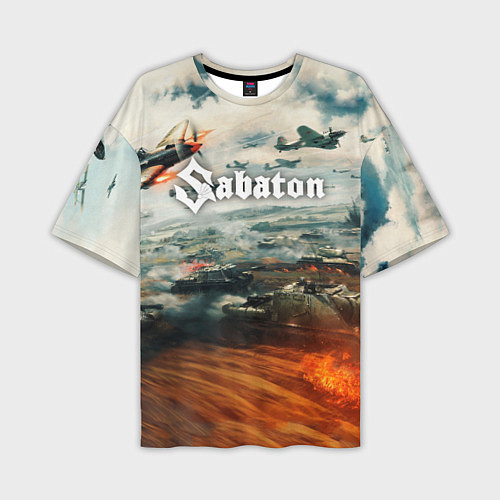 Мужская футболка оверсайз Sabaton / 3D-принт – фото 1