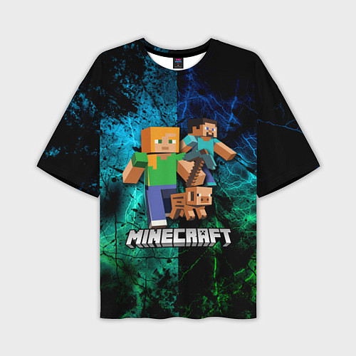 Мужская футболка оверсайз Minecraft Майнкрафт / 3D-принт – фото 1