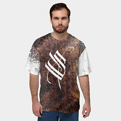 Футболка оверсайз мужская Stigmata logo, цвет: 3D-принт — фото 2