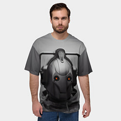 Футболка оверсайз мужская CYBERMAN, цвет: 3D-принт — фото 2
