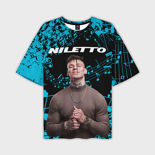 Мужская футболка оверсайз NILETTO / 3D-принт – фото 1