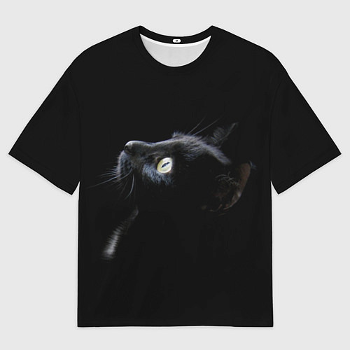 Мужская футболка оверсайз Кот / 3D-принт – фото 1