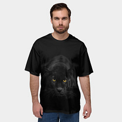 Футболка оверсайз мужская Пантера, цвет: 3D-принт — фото 2