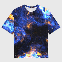 Футболка оверсайз мужская Космос, цвет: 3D-принт