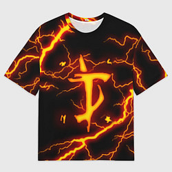 Футболка оверсайз мужская DOOM ETERNAL, цвет: 3D-принт