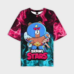 Футболка оверсайз мужская BRAWL STARS EL BROWN, цвет: 3D-принт