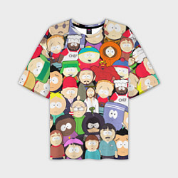 Мужская футболка оверсайз South Park персонажи