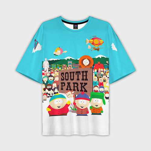 Мужская футболка оверсайз South Park / 3D-принт – фото 1
