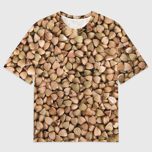 Мужская футболка оверсайз Гречка Греча / 3D-принт – фото 1