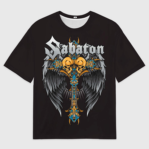Мужская футболка оверсайз SABATON / 3D-принт – фото 1