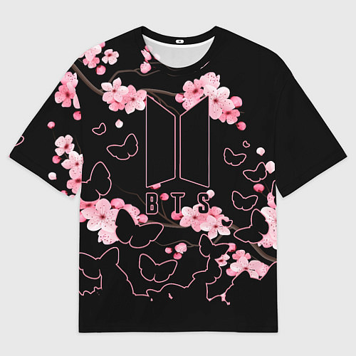 Мужская футболка оверсайз BTS / 3D-принт – фото 1