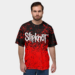 Футболка оверсайз мужская SLIPKNOT, цвет: 3D-принт — фото 2