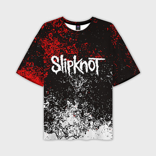 Мужская футболка оверсайз SLIPKNOT / 3D-принт – фото 1
