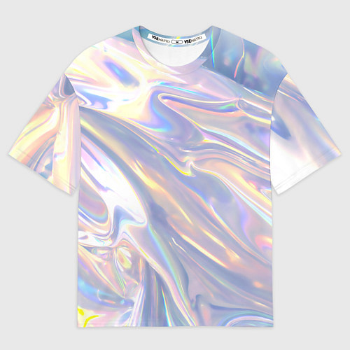 Мужская футболка оверсайз Фольга / 3D-принт – фото 1