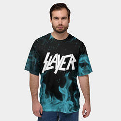 Футболка оверсайз мужская Slayer, цвет: 3D-принт — фото 2