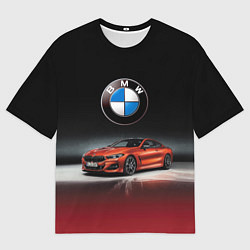 Футболка оверсайз мужская BMW, цвет: 3D-принт