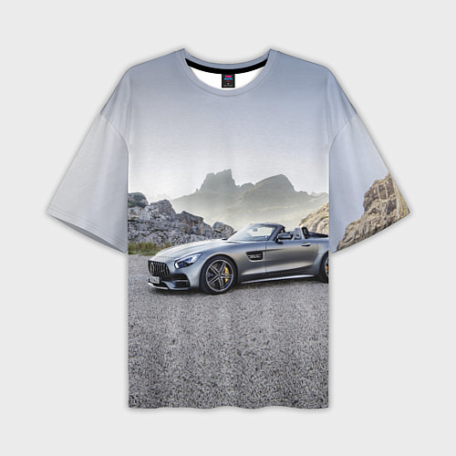 Мужская футболка оверсайз Mercedes V8 Biturbo / 3D-принт – фото 1