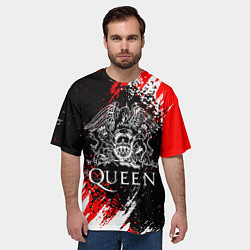 Футболка оверсайз мужская QUEEN, цвет: 3D-принт — фото 2