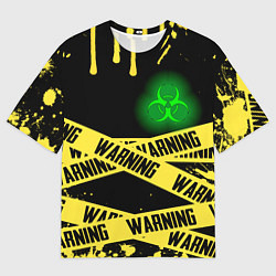 Мужская футболка оверсайз Warning