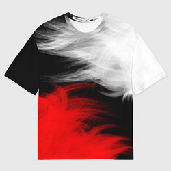 Футболка оверсайз мужская ПЕРЬЯ, цвет: 3D-принт