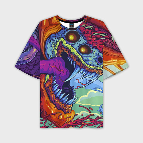 Мужская футболка оверсайз HYPERBEAST / 3D-принт – фото 1