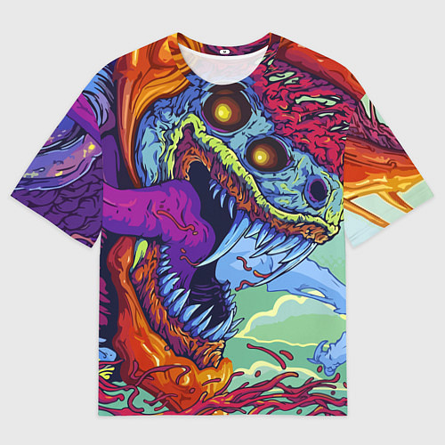 Мужская футболка оверсайз HYPERBEAST / 3D-принт – фото 1