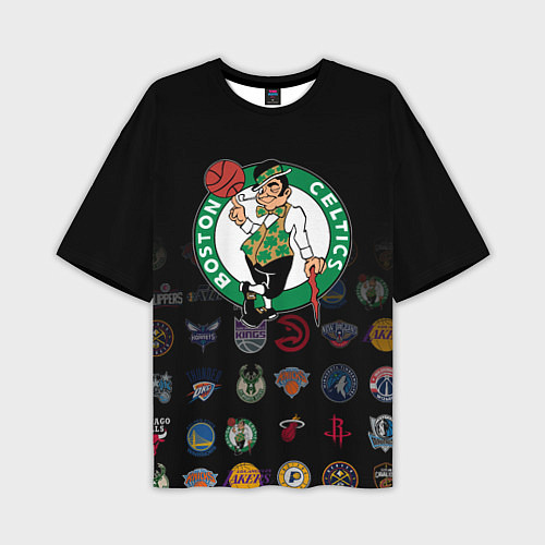 Мужская футболка оверсайз Boston Celtics 1 / 3D-принт – фото 1