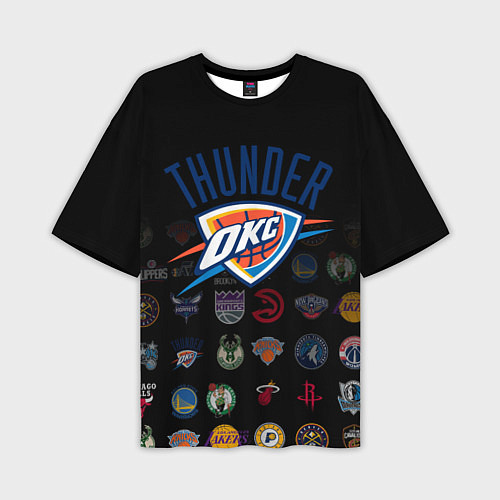 Мужская футболка оверсайз Oklahoma City Thunder 2 / 3D-принт – фото 1